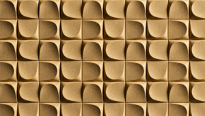 Champagne Sculpted Tile iB LiteStone lightweight PU stone panel