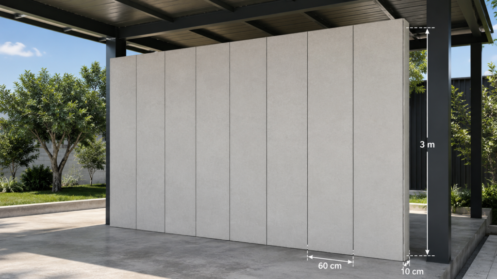 EPS Lightweight Wall Panel (with Cement Board) for external use, 10 cm thick